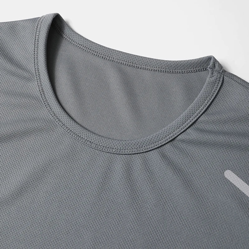 1/4 Pcs Men's Summer Fashion Printing Quick-drying Short-sleeved Youth Leisure Sports Fitness Breathable Top Middle-aged Loose T