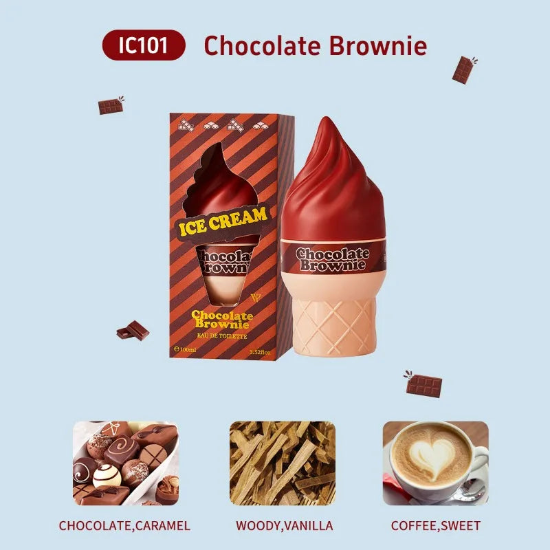 Fresh Long-Lasting Women’s Perfume 100ml Sweet Woody Fragrance With Chocolate Caramel Cherry Lemon