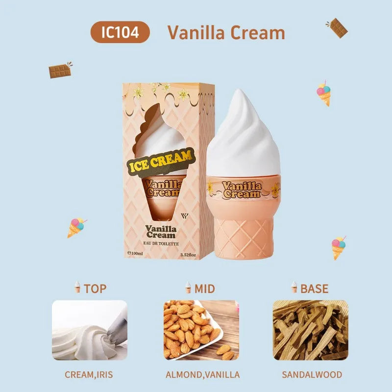 Fresh Long-Lasting Women’s Perfume 100ml Sweet Woody Fragrance With Chocolate Caramel Cherry Lemon